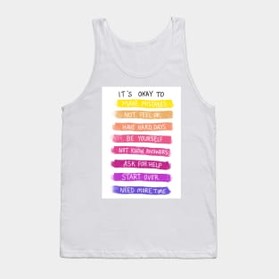 Kid wellbeing resource Tank Top